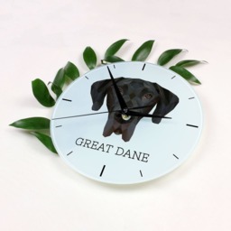 A Clock With A Great Dane Dog. New Collection The Geometric Dog - thumbnail 2