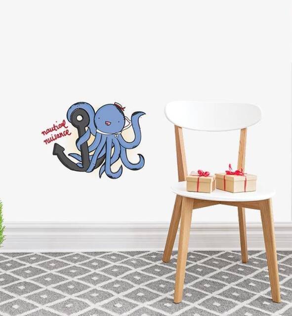 Nautical Nuisance Octopus Wall Sticker Decal - Quotes, Decals, Words, Inspiration, Decor, Family