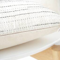 Cream Black Striped Pillow Cover - thumbnail 4