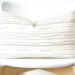 Cream Black Striped Pillow Cover - thumbnail 3