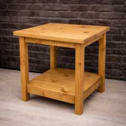 Dark Oak Style Wood Side Table, Lamp Table - thumbnail 3