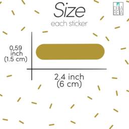 Sprinkles Confetti Wall Stickers 110 Set Gold Sheets Rainbow Shaped Removable Decor Nursery Decoration Girl Bedroom Baby Room Playroom - thumbnail 3