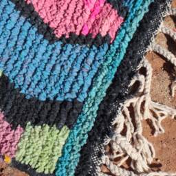 Colorful Berber Wool Runner Rug Handwoven Moroccan Hallway Rug - thumbnail 4