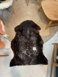 Genuine Natural Short Wool Shearlings . Natural Markings , Sheepskin For Upholstery Sheepskin Rug, Throw, Rug - thumbnail 1