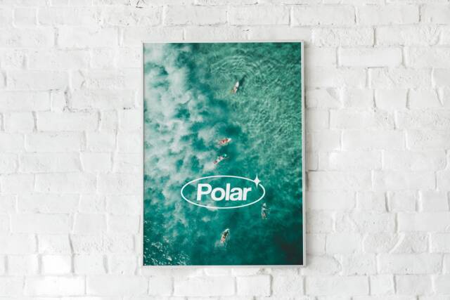 Polar Surf Poster Trendy Bedroom Wall Art - image 1