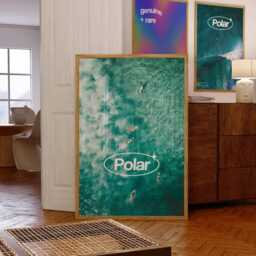 Polar Surf Poster Trendy Bedroom Wall Art - thumbnail 2