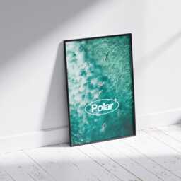 Polar Surf Poster Trendy Bedroom Wall Art - thumbnail 3
