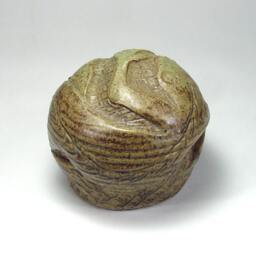 Lizard Salamander Clay Rattle, Sculpted Large Pottery Altar Shaker Sculpture - thumbnail 2