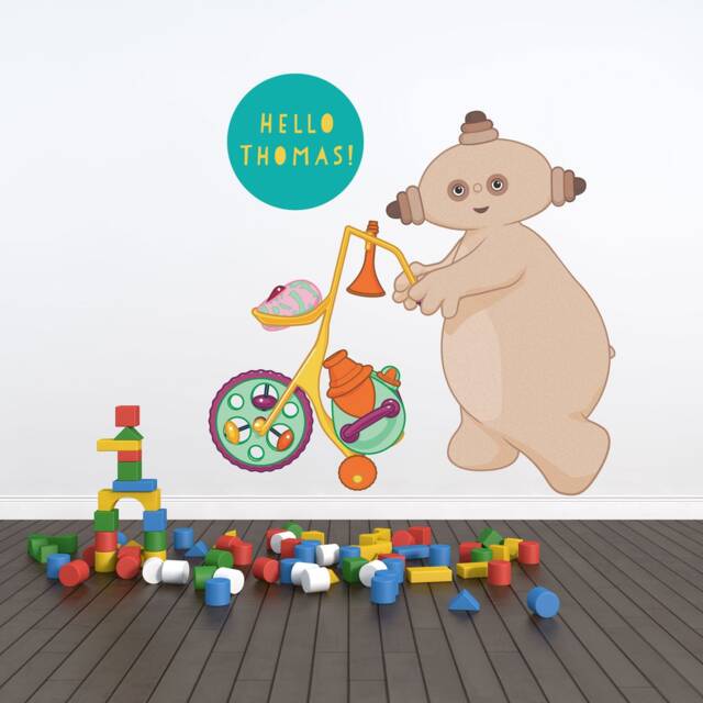 Personalised Makka Pakka in The Night Garden Wall Sticker - image 1