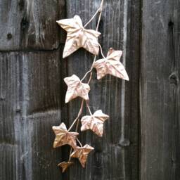 Metal Ivy Leaf Spray, Copper Branch, Sprig, Leaf, Leaves, Autumn Wedding Decor, Artificial Leaves 7Th Anniversary Gift - thumbnail 3