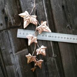Metal Ivy Leaf Spray, Copper Branch, Sprig, Leaf, Leaves, Autumn Wedding Decor, Artificial Leaves 7Th Anniversary Gift - thumbnail 4