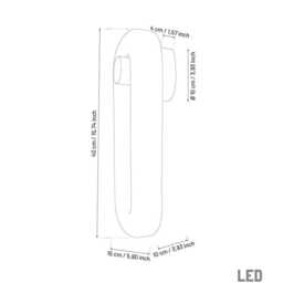 White Marble Wall Sconce - Modern Accent Led Light - thumbnail 4