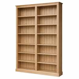 Solid Pine Adjustable Display Shelving, 7Ft X 5Ft Library Bookcase - thumbnail 3