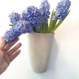 stoneware Wall Pocket Planter Hanging Flower Pot Plant Holder Vase Wallvase Bowl - thumbnail 2