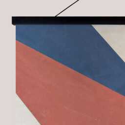 Modern Geometric Triangle Tapestry - Wall Hanging Unique Art - thumbnail 3