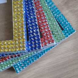 Colourful Rhinestone Photo Frame 4 X 6 Inches - thumbnail 1