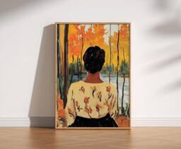 Henri Matisse Style Print Autumn Woodland Fauvism Painting - thumbnail 1