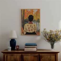 Henri Matisse Style Print Autumn Woodland Fauvism Painting - thumbnail 3