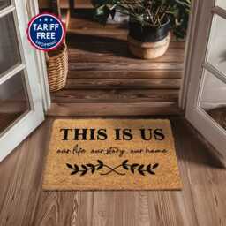 This Is Us Custom Welcome Doormat - Realtor Closing Gift Rug Housewarming Real Estate New Home Coir - thumbnail 1