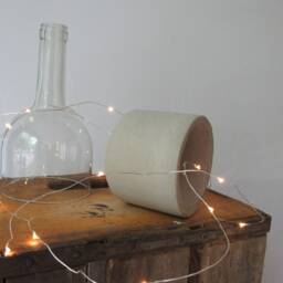 Upcycled Wine Bottle Fairy Twinkle String Light With Concrete Base Unique Gift For Wine Lover, Table & Home Decor, Nightlight, Bookcase - thumbnail 3