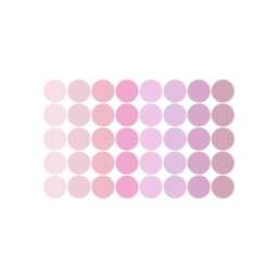 Pink & Purple Polka Dot Wall Stickers - Nursery Decals, Removable Pastel Dots - thumbnail 2