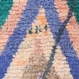 Vintage Boujaad Rug 5x8 Ft - Authentic Moroccan Wool For Living Room - thumbnail 4