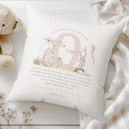 Personalised Christening Gift For Goddaughter, Baptism Gift, Cushion For Girl, Godparent - thumbnail 2
