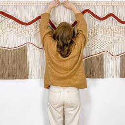 Macrame Wall Art, Tapestry Hanging, Bedroom Decor, Extra Large Wall Hanging, Geometric Decor, Bohemian Decor Art - thumbnail 4