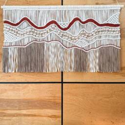 Macrame Wall Art, Tapestry Hanging, Bedroom Decor, Extra Large Wall Hanging, Geometric Decor, Bohemian Decor Art - thumbnail 2