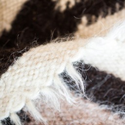 Living Room Net Rug Diamonds Pattern Wool Carpet - thumbnail 4