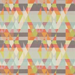Scion - Axis Tangerine/Citrus Geometric Kaleidoscope Cushion Cover Self-Piped Handmade Throw Pillow Designer Home Decor - thumbnail 2