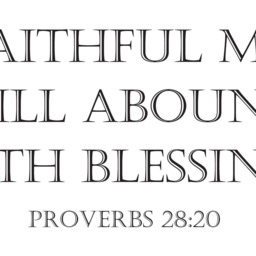 "Vinyl Wall Art Decal - Proverbs 2820 "" A Faithful Man Will Abound With Blessings" - thumbnail 2