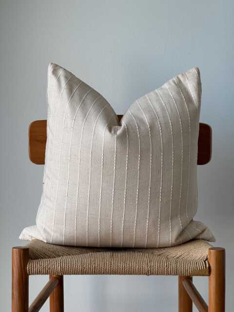 Neutral Natural Color & Fiber Pillow Cover - image 1