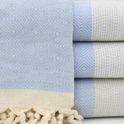 "Baby Blue Blanket, 79""x95" - thumbnail 3