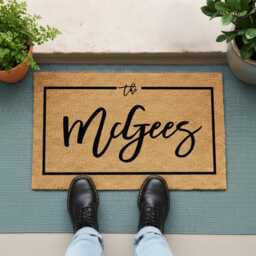 Welcome Mat - Family Name Or Monogram Personalized Gifts - thumbnail 4