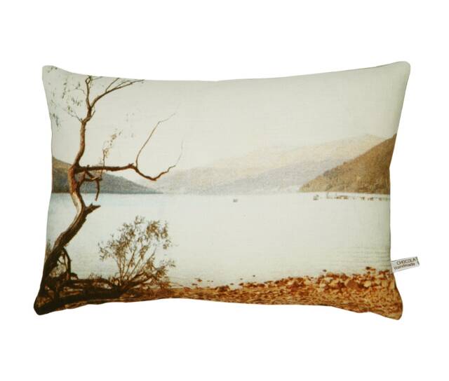 Art Pillow - 18x12 Lumbar With Photo Of English Countryside Painting, Beautiful Linen Pillow, Decorative Cushion - image 1