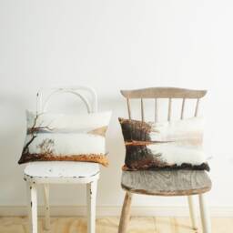 Art Pillow - 18x12 Lumbar With Photo Of English Countryside Painting, Beautiful Linen Pillow, Decorative Cushion - thumbnail 2