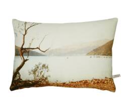 Art Pillow - 18x12 Lumbar With Photo Of English Countryside Painting, Beautiful Linen Pillow, Decorative Cushion