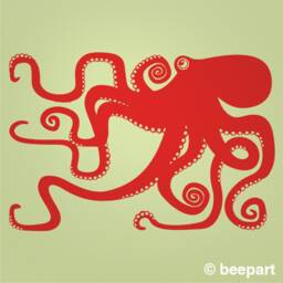 Octopus Wall Decal Large - Animal Art, Tentacles, Octopus Decor, Bedroom Nursery Vinyl - thumbnail 3