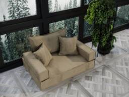 Modular Foam Sofa Bed - Convertible Seating, Washable Covers - thumbnail 1