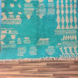 Colorful Moroccan Rug, Custom Fabulous Boujad Abstract Multicolored Carpet, Handmade Bohemian Rug - thumbnail 2