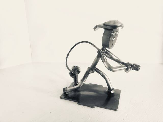 Metal Art Fire Fighter...american Hero - image 1