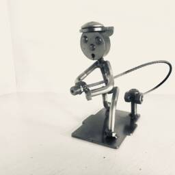 Metal Art Fire Fighter...american Hero - thumbnail 2