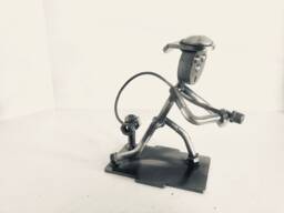 Metal Art Fire Fighter...american Hero - thumbnail 1
