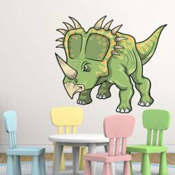 Dinosaur Wall Decal Large Dino Sticker, Dinosaurs Lover Kids Playroom Decor - thumbnail 4