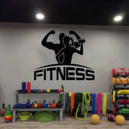 Fitness Wall Decal Motivational Gym Decor T745 - thumbnail 1
