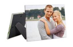Personalized Desk Canvas Print With Stand Table Decor, 8x8, 8x10, 8x12, 12x12 Inch, Top, For Shelf - thumbnail 4