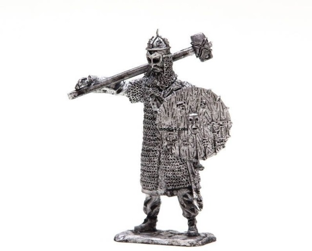 Tin 54mm Chief Of The Vikings 132 Scale Metal Sculpture - image 1