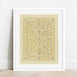 Art Nouveau Herbarium Book Cover Print Julie De Graag Floral Design - thumbnail 3