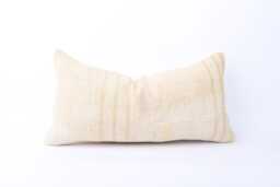 Kilim Lumbar Pillow Cover - 12x24 Turkish Wool, Bohemian Cushion - thumbnail 1